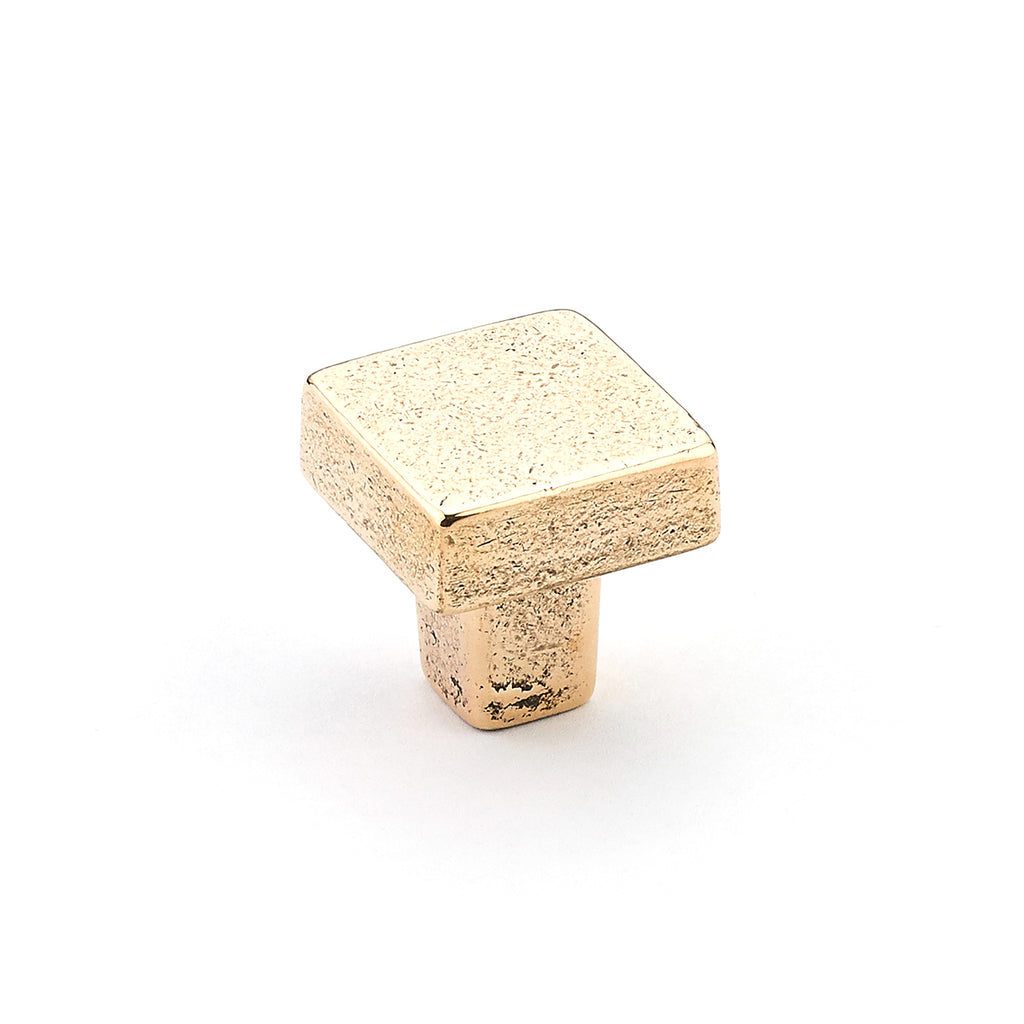 Schaub Perilla Vinci Cuadrada, 1-1/4" diám. — Bronce Natural