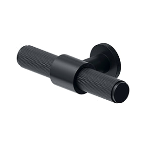 Deltana Jaladera Moleteada 3-1/4" — Negro Mate
