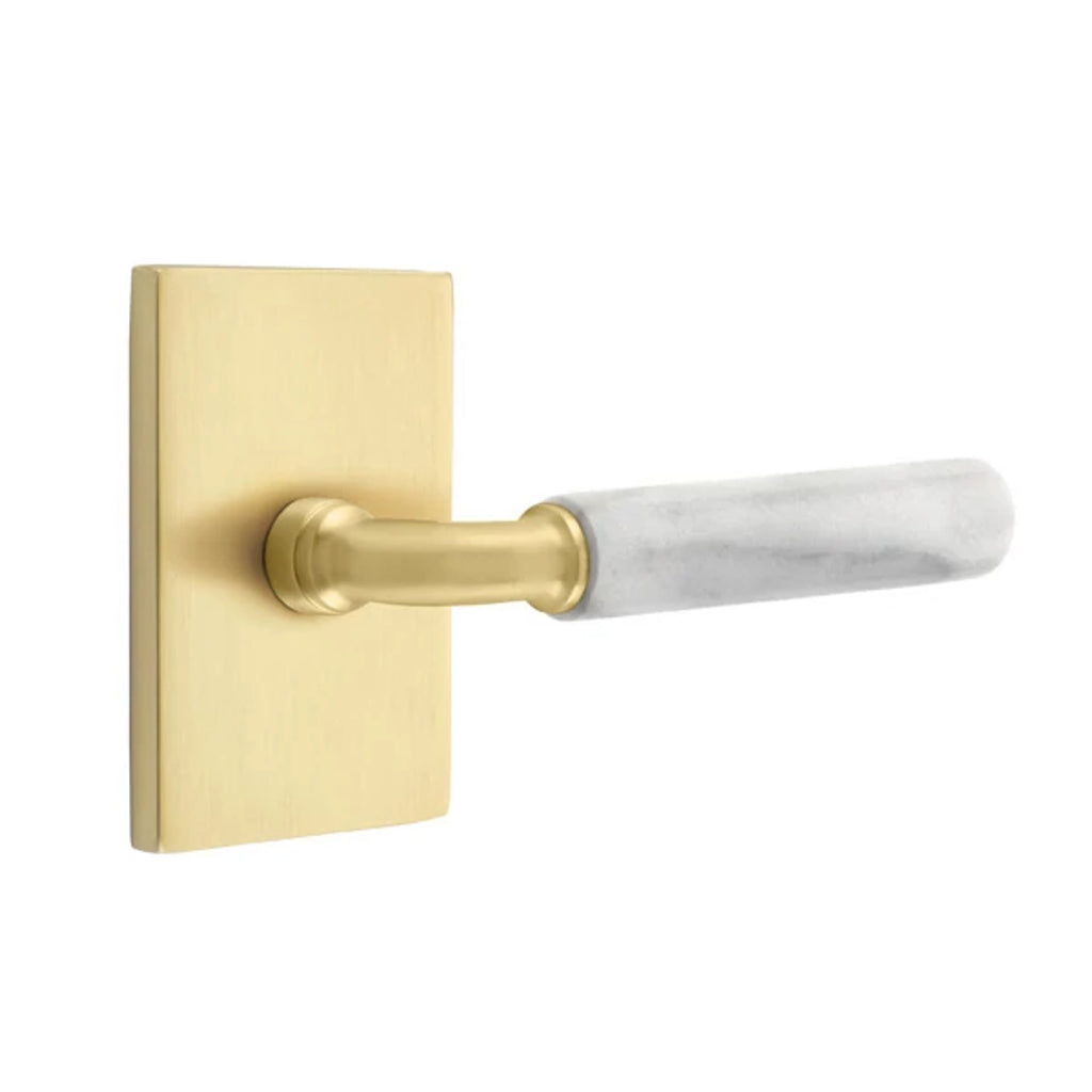 Latón Satinado · Modern Rectangular Rosette