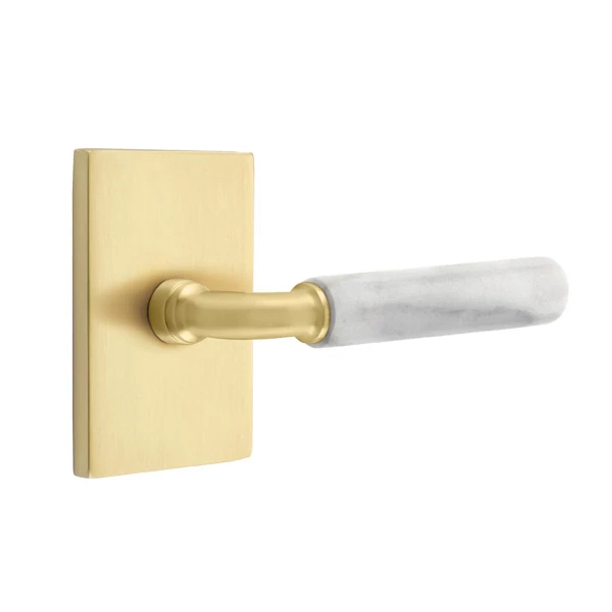 Latón Satinado · Modern Rectangular Rosette