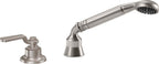 California Faucets Descanso Works Regadera de Mano y Desviador Completo para Tina Romana - Satin Nickel