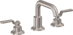 California Faucets Descanso Works Juego Completo para Tina Romana - Pico Quad Bajo - Satin Nickel