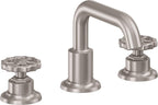 California Faucets Descanso Works Juego Completo para Tina Romana - Pico Quad Bajo - Satin Nickel