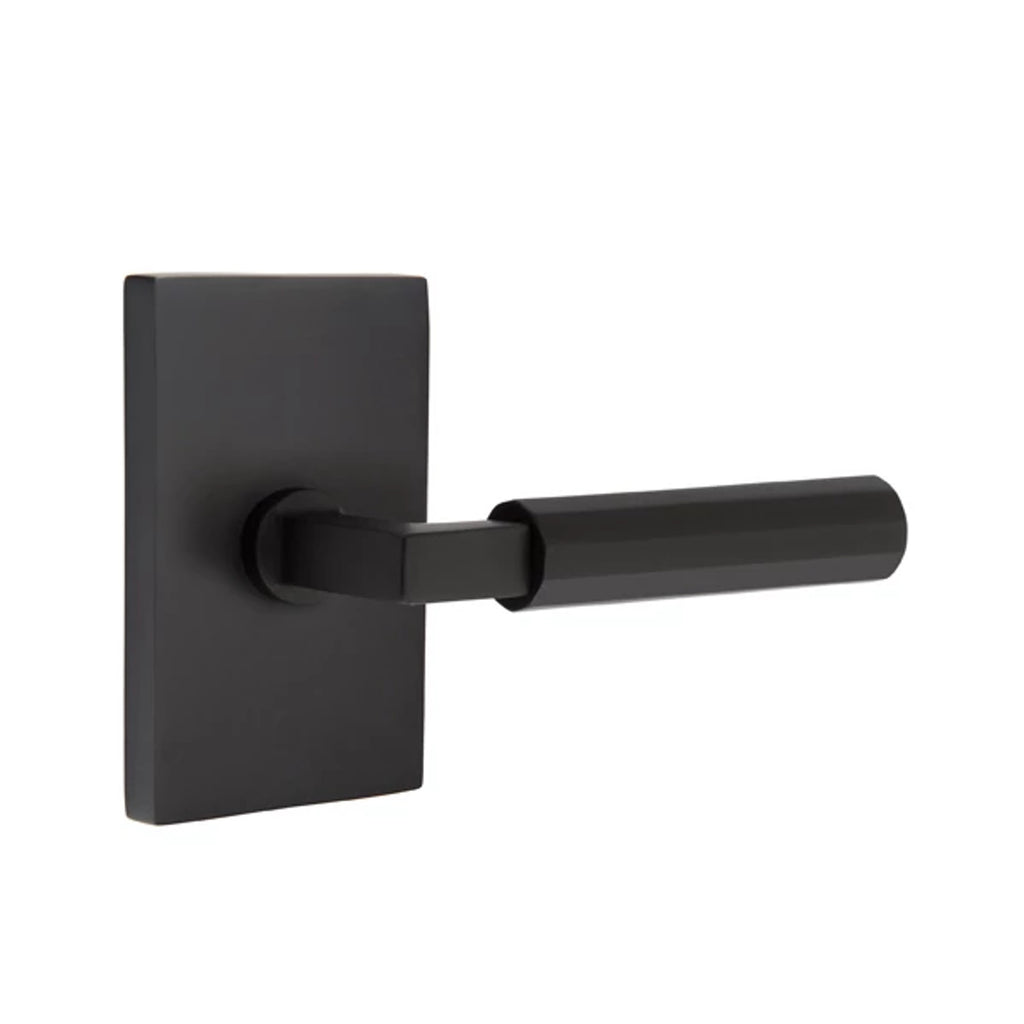 Negro Mate · Modern Rectangular Rosette