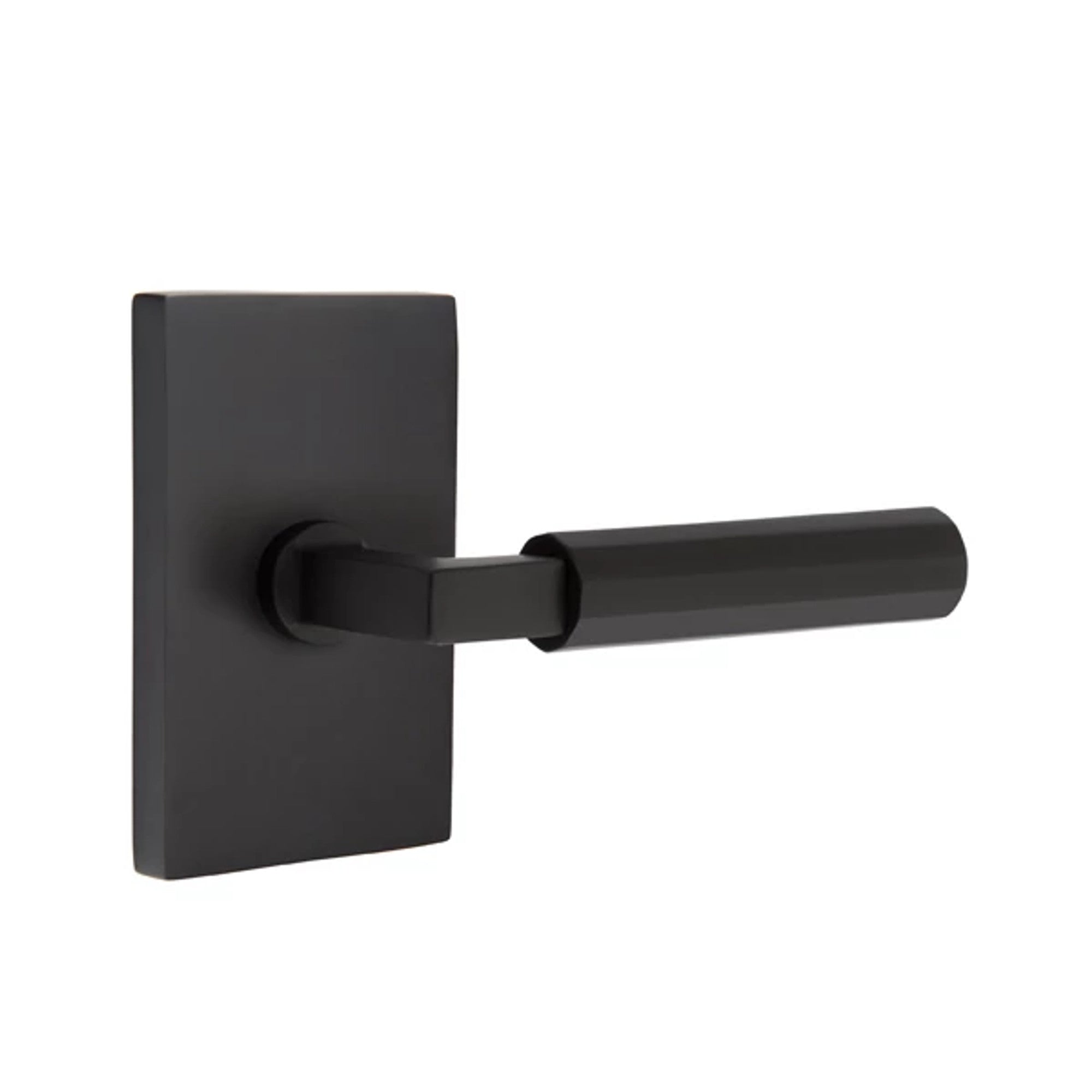Negro Mate · Modern Rectangular Rosette