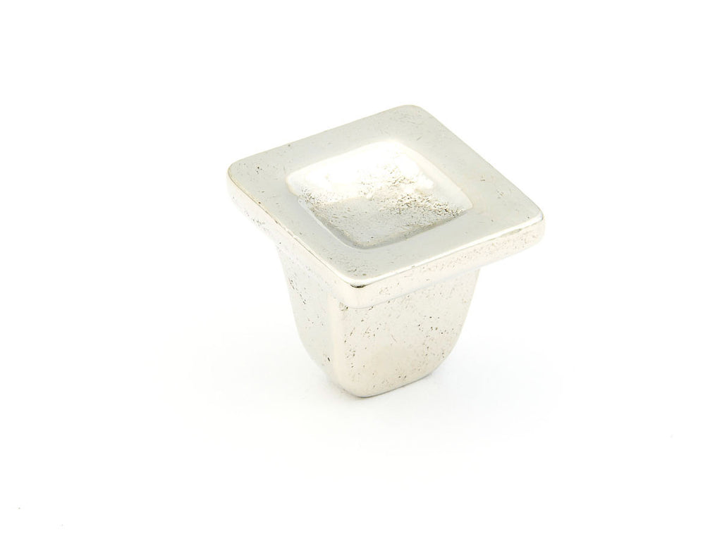Schaub Perilla Vinci Concave Cuadrada — Bronce Blanco Pulido