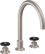 California Faucets Descanso Works Juego Completo para Tina Romana - Pico de Arco - Satin Nickel