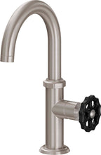 California Faucets Descanso Works Llave de Lavabo/Bar de Un Solo Orificio - Pico Bajo - Níquel Satinado