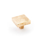 Schaub Perilla Vinci Large Cuadrada, 1-3/4" diám. — Bronce Natural