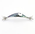 Schaub Jaladera Imperial Shell Fish Design, 4-1/2" cc — Níquel Pulido
