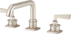 California Faucets Steampunk Bay Juego Completo para Tina Romana - Pico Quad Bajo - Satin Nickel