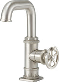 California Faucets Steampunk Bay Llave de Lavabo/Bar de Un Solo Orificio - Pico Bajo - Pico Quad Bajo