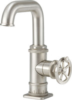 California Faucets Steampunk Bay Llave de Lavabo/Bar de Un Solo Orificio - Pico Bajo - Pico Quad Bajo