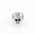 Schaub Perilla Imperial Shell Rectangle, 1-1/2" — Níquel Pulido