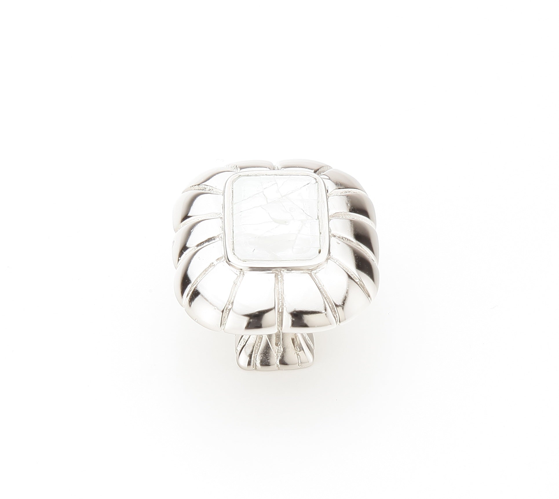 Schaub Perilla Mother Pearl Rectangle — Níquel Pulido