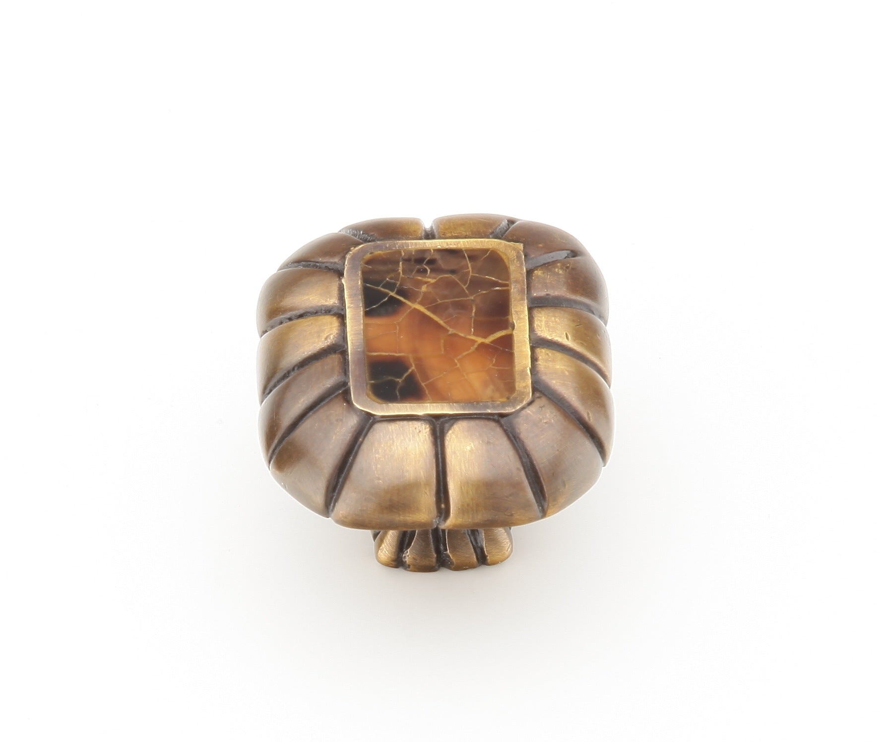 Schaub Perilla Tiger Penshell Rectangle Estate Dover Finish, 1-1/2" — Estándar