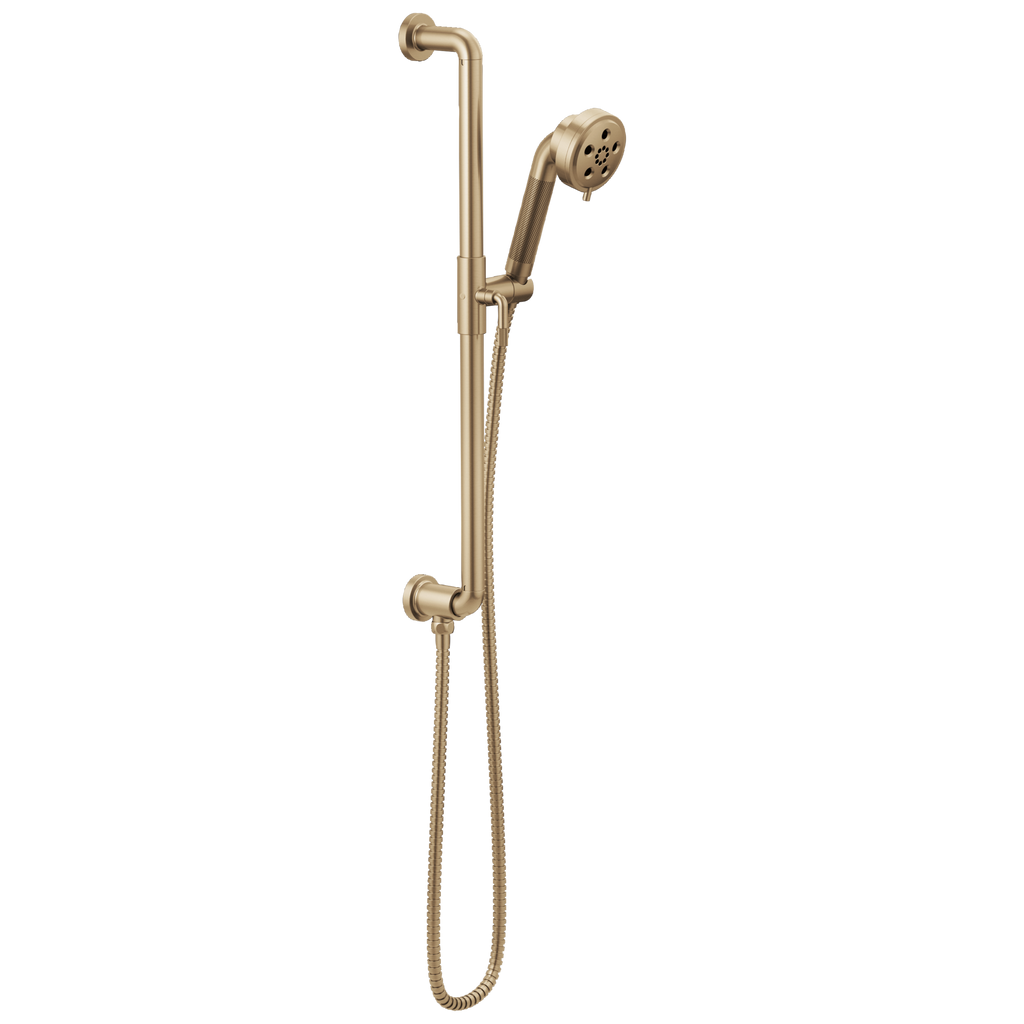 Brizo Litze Barra Deslizante con Regadera de Mano H2Okinetic® — Oro Luxe