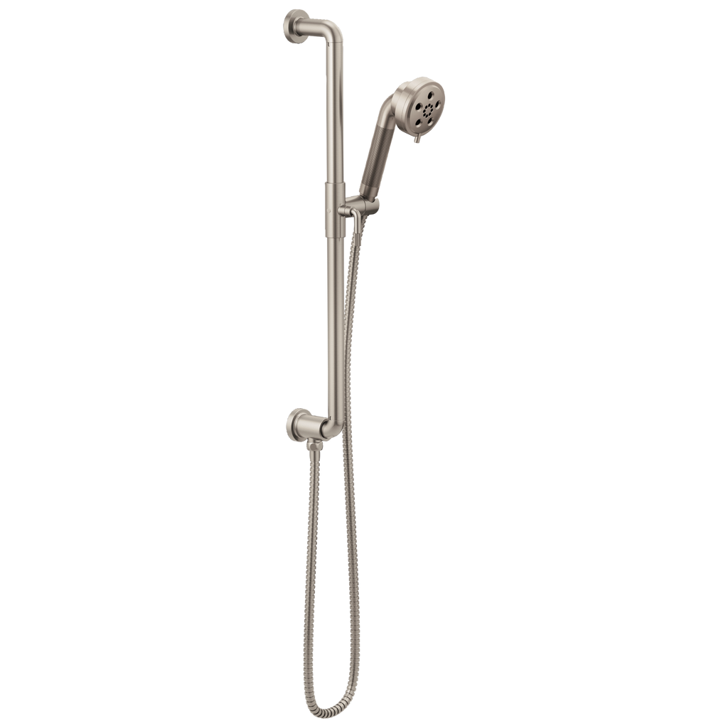 Brizo Litze Barra Deslizante con Regadera de Mano H2Okinetic® — Níquel Luxe