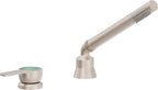 California Faucets Capitola Regadera de Mano y Desviador Completo para Tina Romana - Palanca, 2.0 gpm - Níquel Satinado