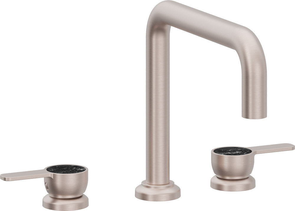 California Faucets Capitola Juego Completo para Tina Romana - Pico Quad, Palanca - Níquel Satinado