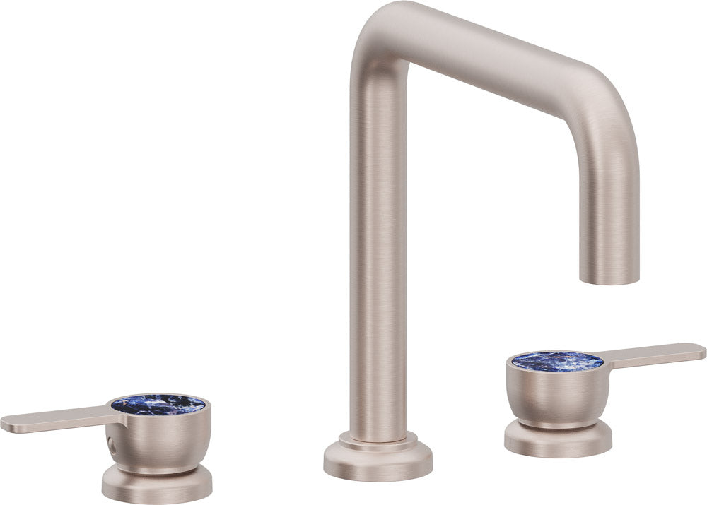 California Faucets Capitola Juego Completo para Tina Romana - Pico Quad, Palanca - Níquel Satinado