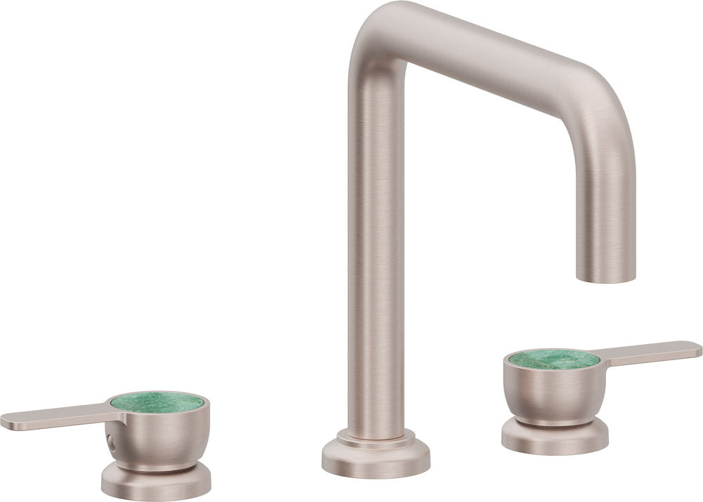 California Faucets Capitola Juego Completo para Tina Romana - Pico Quad, Palanca - Níquel Satinado