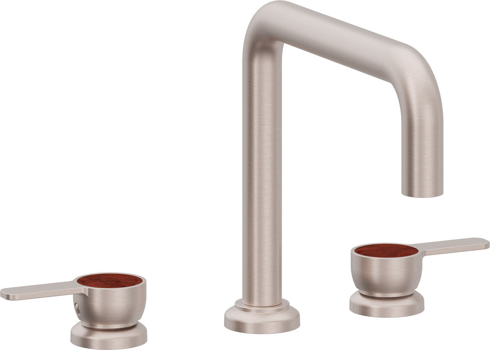 California Faucets Capitola Juego Completo para Tina Romana - Pico Quad, Palanca - Níquel Satinado