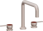 California Faucets Capitola Juego Completo para Tina Romana - Pico Quad, Palanca - Níquel Satinado