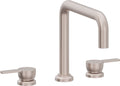 California Faucets Capitola Juego Completo para Tina Romana - Pico Quad, Palanca - Níquel Satinado