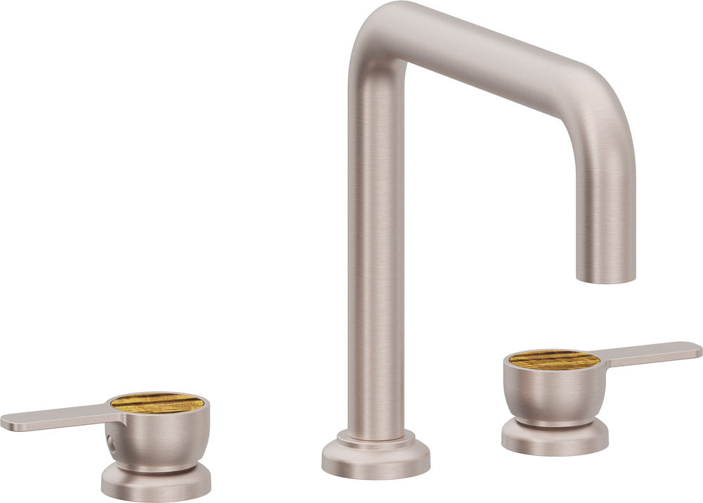 California Faucets Capitola Juego Completo para Tina Romana - Pico Quad, Palanca - Níquel Satinado