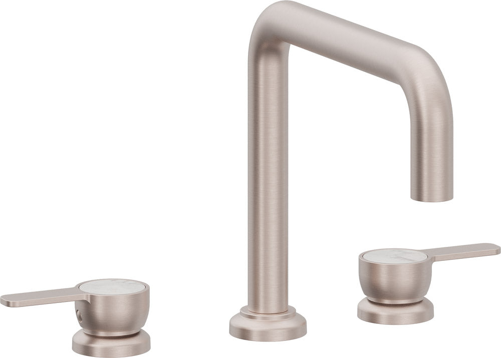 California Faucets Capitola Juego Completo para Tina Romana - Pico Quad, Palanca - Níquel Satinado