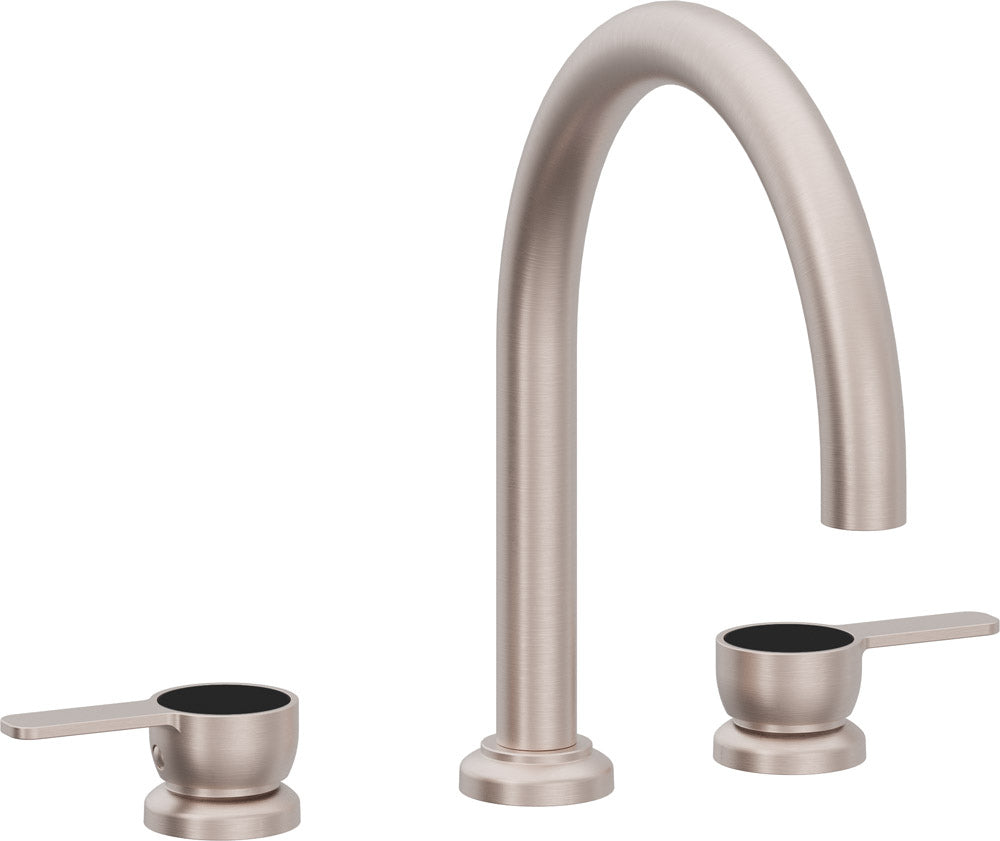 California Faucets Capitola Juego Completo para Tina Romana - Pico Alto, Palanca - Níquel Satinado
