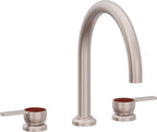 California Faucets Capitola Juego Completo para Tina Romana - Pico Alto, Palanca - Níquel Satinado