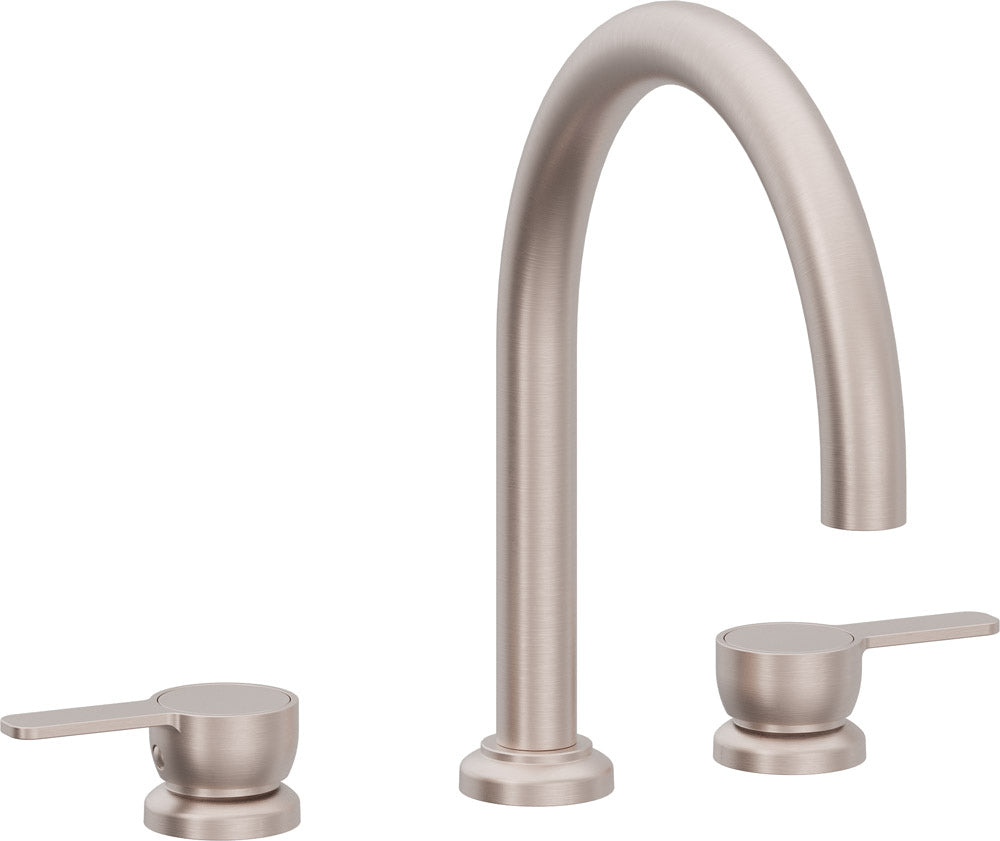 California Faucets Capitola Juego Completo para Tina Romana - Pico Alto, Palanca - Níquel Satinado