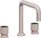 California Faucets Capitola Juego Completo para Tina Romana - Pico Quad, Cilíndrica - Níquel Satinado