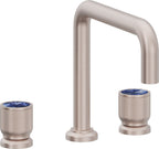 California Faucets Capitola Juego Completo para Tina Romana - Pico Quad, Cilíndrica - Níquel Satinado