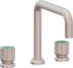 California Faucets Capitola Juego Completo para Tina Romana - Pico Quad, Cilíndrica - Níquel Satinado