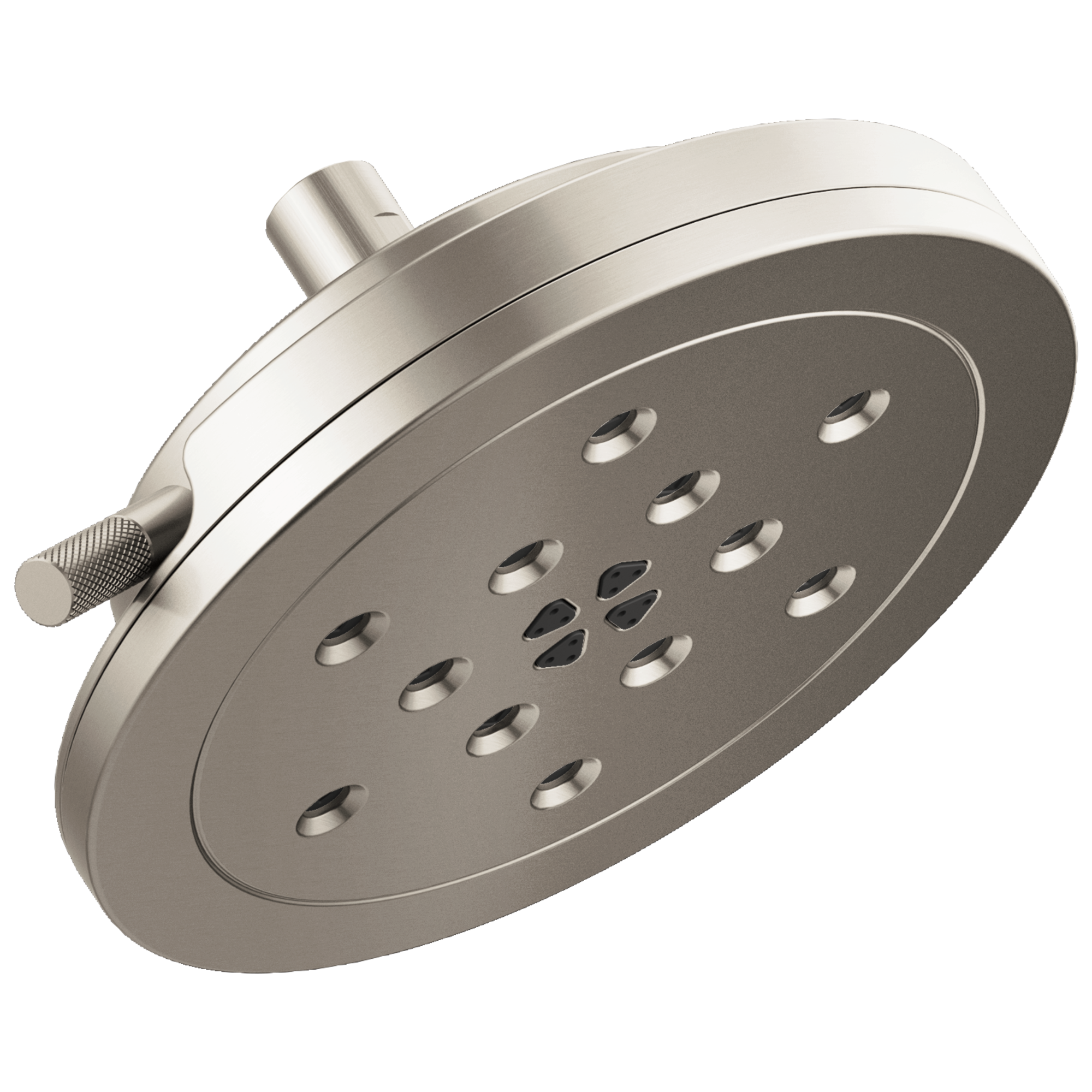 Brizo Litze Regadera Fija Redonda H2Okinetic® 8" Multifunción — Níquel Luxe