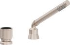 California Faucets Capitola Regadera de Mano y Desviador Completo para Tina Romana - Cilíndrica, 1.8 gpm - Níquel Satinado