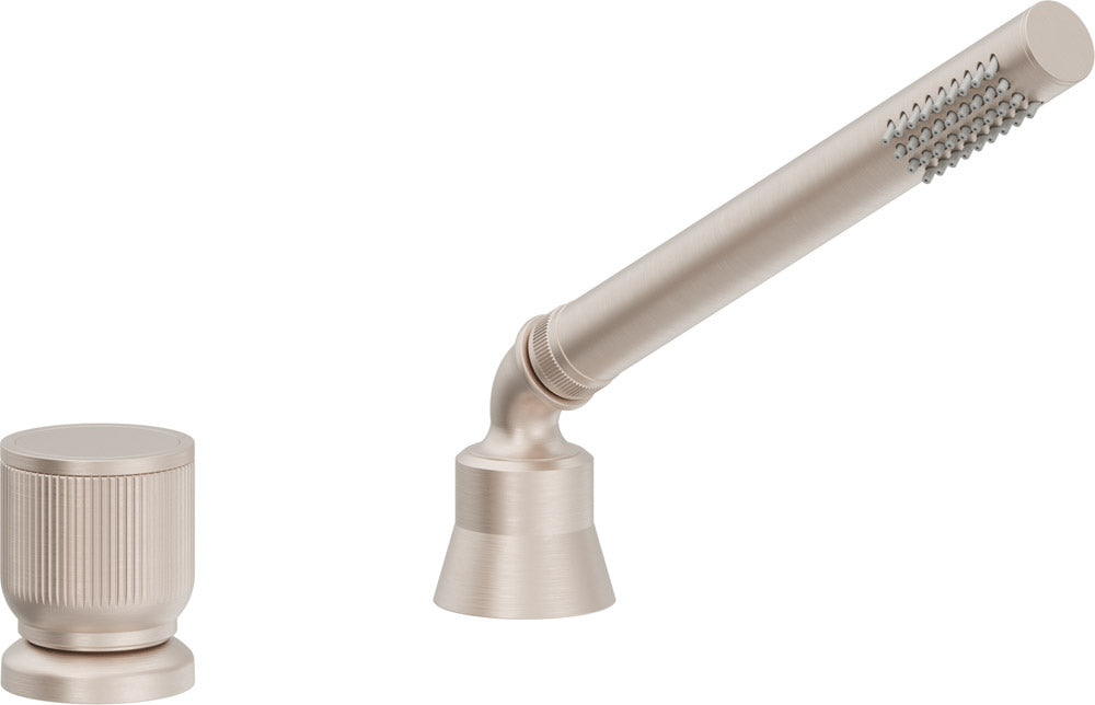California Faucets Capitola Regadera de Mano y Desviador Completo para Tina Romana - Cilíndrica, 1.8 gpm - Níquel Satinado