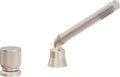 California Faucets Capitola Regadera de Mano y Desviador Completo para Tina Romana - Cilíndrica, 1.8 gpm - Níquel Satinado