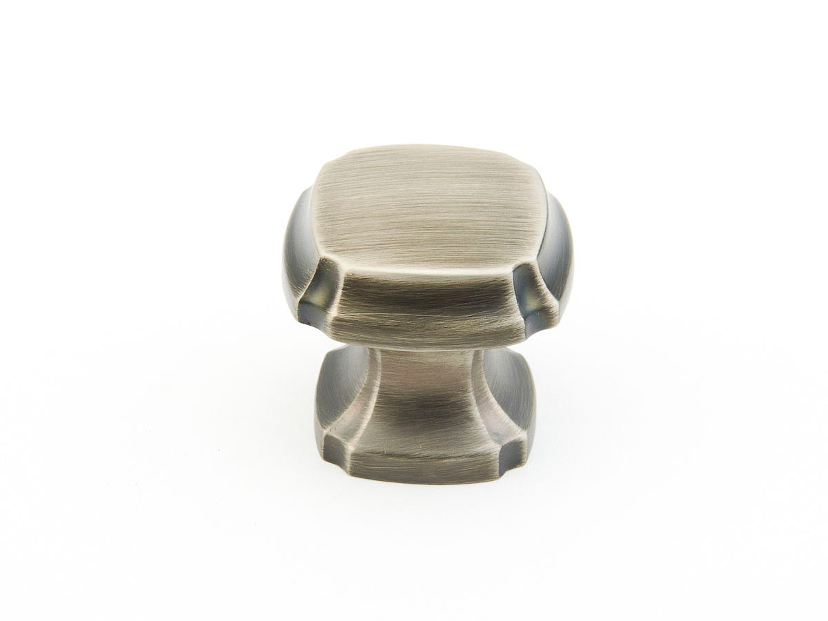 Schaub Perilla Squre, 1-3/8" diám. — Níquel Antiguo