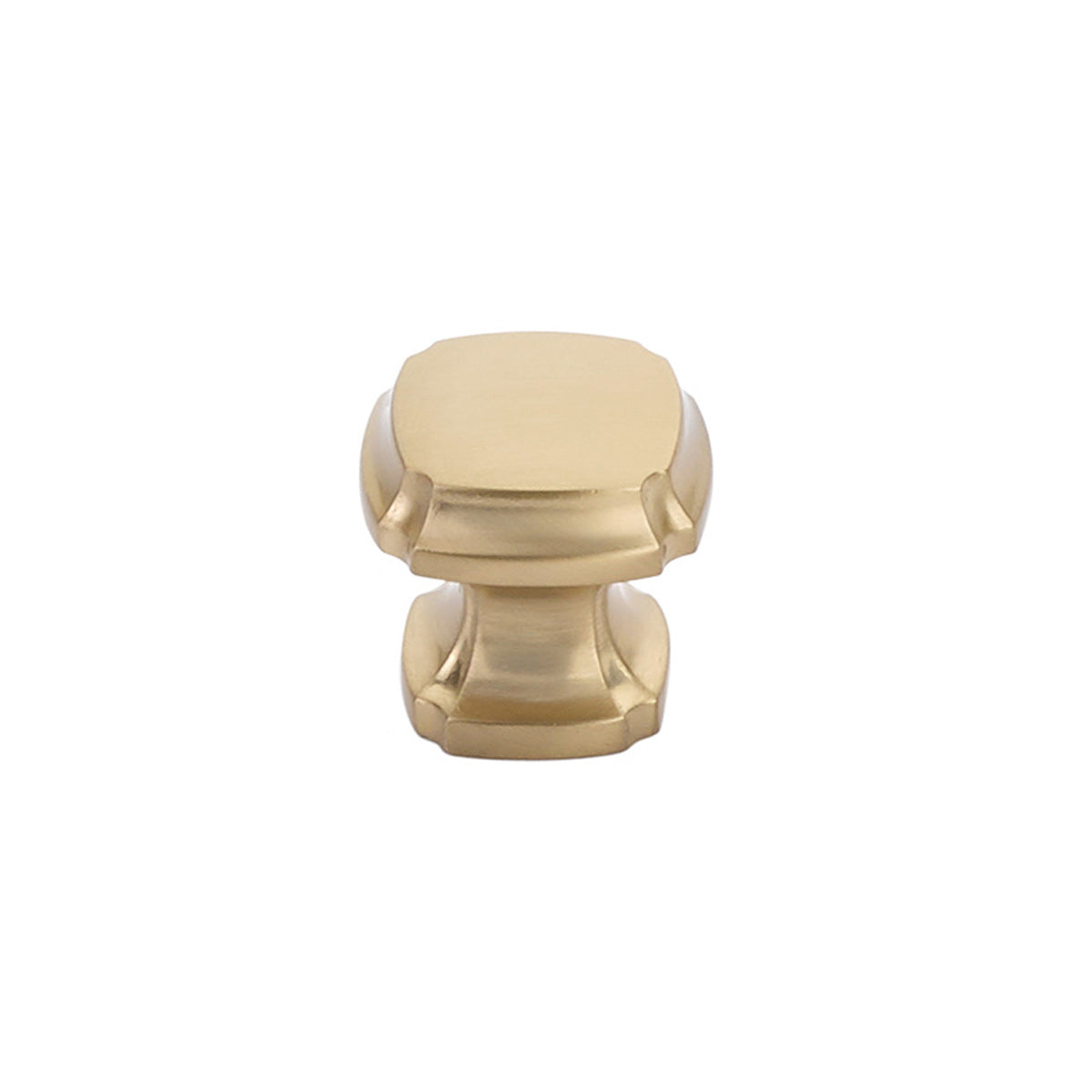 Schaub Perilla Squre, 1-3/8" diám. — Latón Satinado Signature
