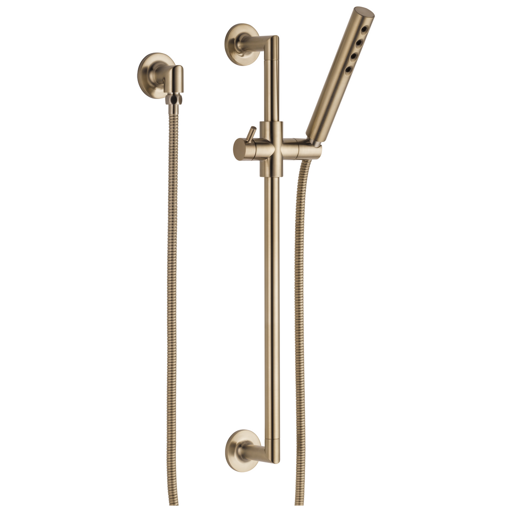 Brizo Odin Barra Deslizante con Regadera de Mano H2Okinetic® — Oro Luxe