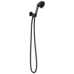 Brizo Litze Regadera de Mano de Pared H2Okinetic® — Negro Mate / Acero Luxe