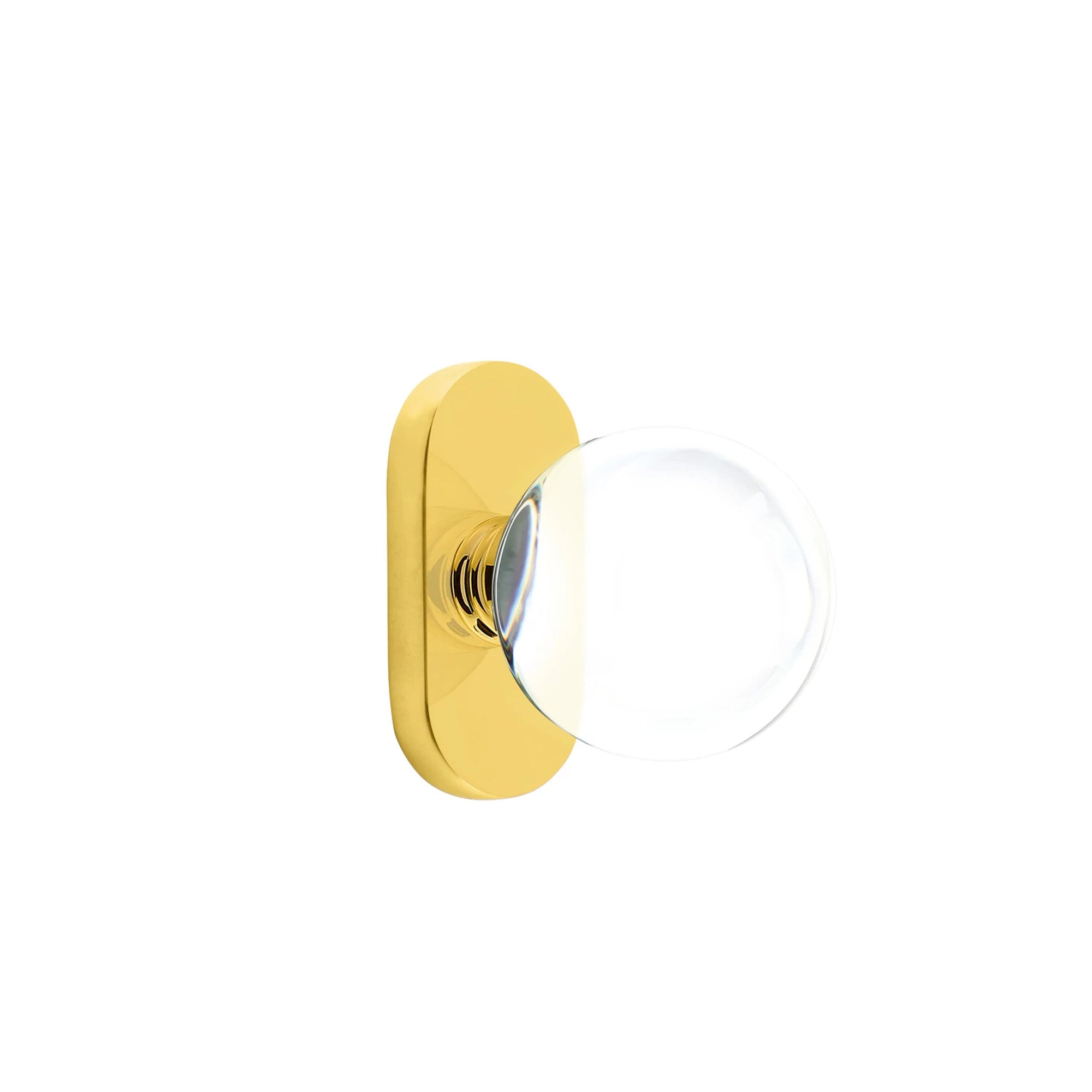 Latón sin Laca · 1-1/2" x3" Oval Rosette