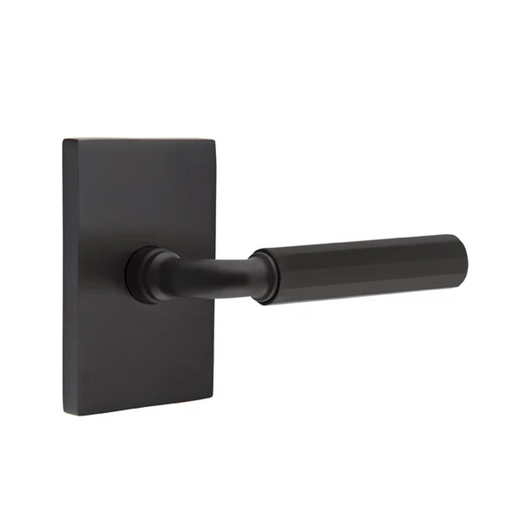 Negro Mate · Modern Rectangular Rosette