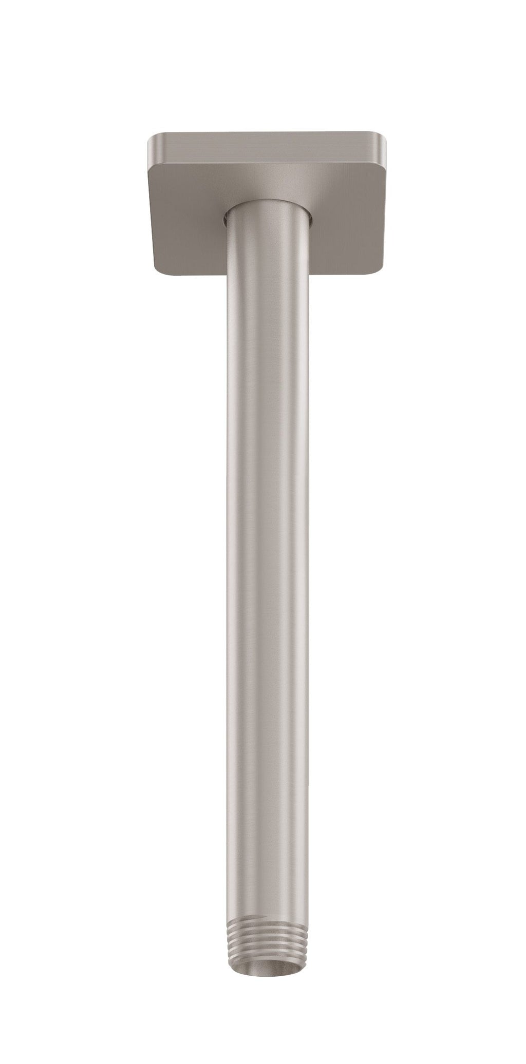 California Faucets San Elijo Brazo de Regadera de Techo - Base Cuadrada - Satin Nickel
