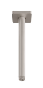 California Faucets San Elijo Brazo de Regadera de Techo - Base Cuadrada - Satin Nickel