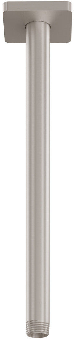 California Faucets San Elijo Brazo de Regadera de Techo - Base Cuadrada - Satin Nickel